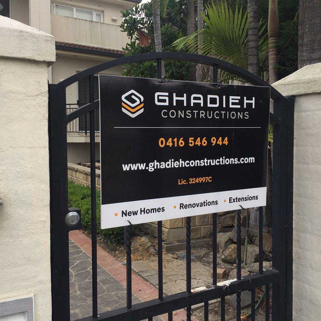 Ghadieh construction signage WebFormatted