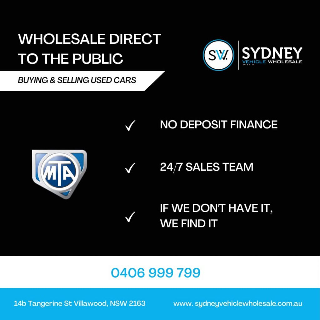 sydney vehicle wholesale infographics